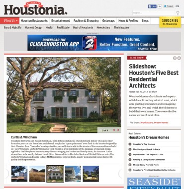 Houstonia Top 5 Architects
