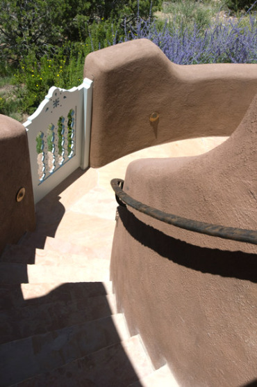 Las Campanas outdoor stairway, Santa Fe, NM