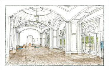 Remington Pavilion interior drawing