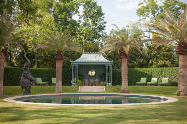 Del Monte Residence pool and tent pavilion, Houston, TX