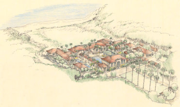 Two Islands One Club aerial view drawing