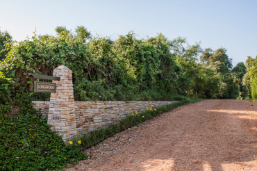 Longwood Farm drive and limestone wall, Chappell Hill, TX