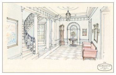 Meadow Lake Residence entry drawing