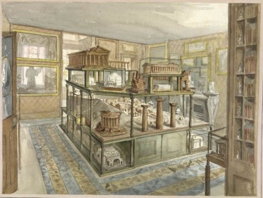 British Library Album Model Room for the Soane Museum, drawing